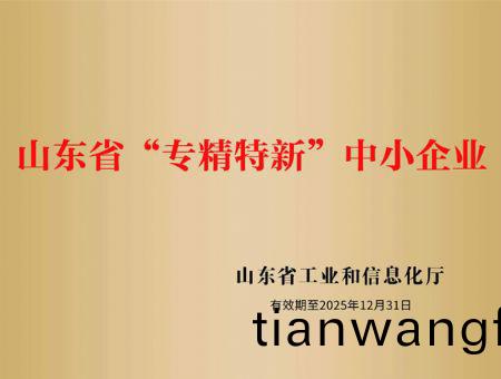 點(diǎn)擊(ji)査(zha)看(kan)詳(xiang)細(xì)信(xin)息(xi)<br>標(biāo)題(ti)：山東(dong)省(sheng)“專(zhuan)精特新”中小企(qi)業(yè) 閲讀次(ci)數(shù)：3074